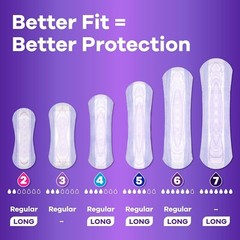 Always Discreet Adult Incontinence Pads Heavy Absorbency & Long Length, 64 Count
