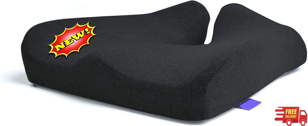 Cojín de asiento patentado para aliviar la presión durante largas horas sentado