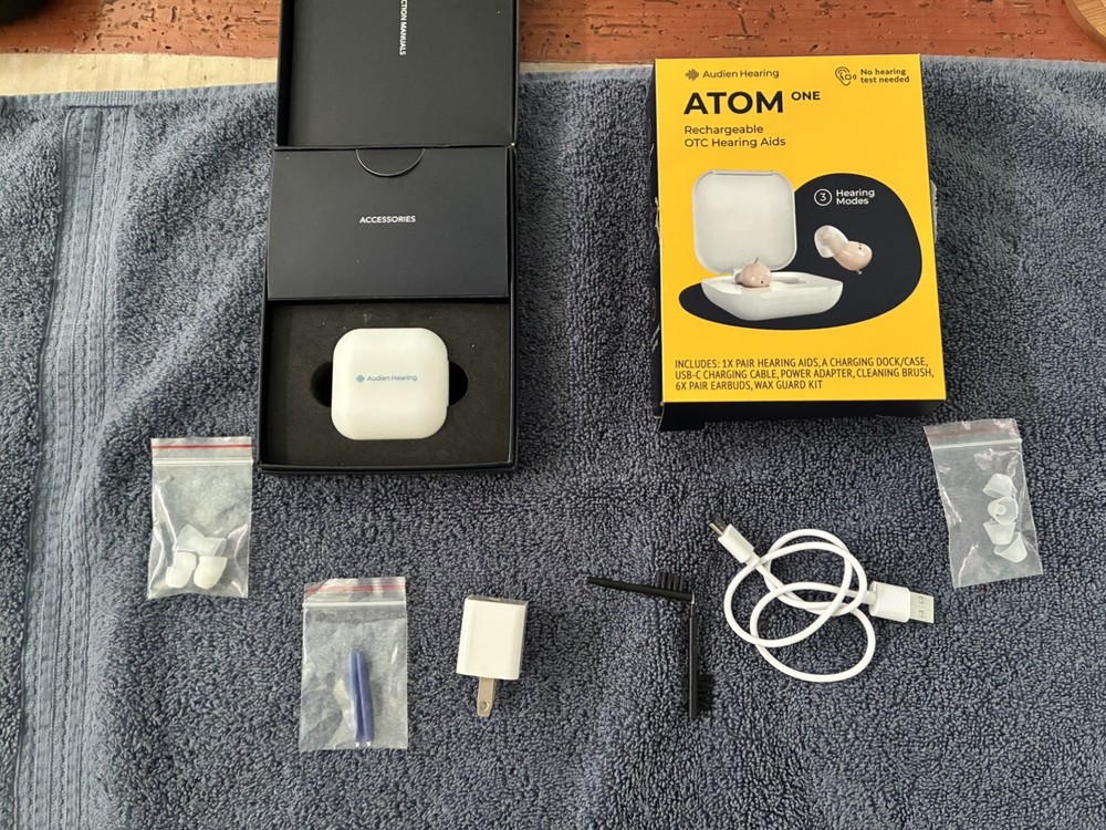 Audience Hearing Atom Pro 2 Rechargeable OTC Hearing Aid New and Sealed