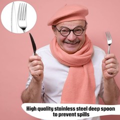 6 Pcs Weighted Utensils for Hand Tremors and Parkinsons Patients Weight Silve…