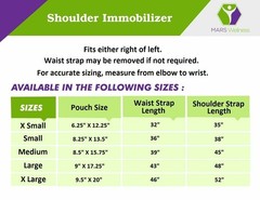 NEW Universal Rotator Cuff Sling Shoulder Immobilizer, Adjustable, Waist Strap