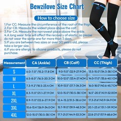 Medical Compression Stockings for Women & Men, 20-30 mmHg Thigh Large, Black