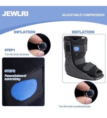 Jewlri Walking Boot, Short Air Walker Fracture Boot Support for Broken Foot