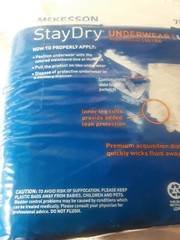 McKesson Stay Dry Underwear Ultra 783-UWBXL XL 58″-68″ 14 Count