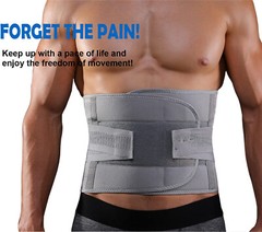 Lumbar Waist Support Belt Strong Lower Back Brace Pain Relief Spine Surgery Band