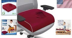 Versatile Memory Foam Seat Cushion – Tailbone Relief for Car, Office & Airplane