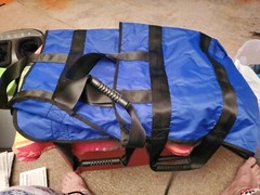 Positioning Bed Pad With Reinforced 6 Handles For Lifting, 48*40 Inch Blue