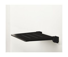 Seachrome SHAFSL-185155-PBS-S-MB Slimline Wall Mounted, Folding Shower Seat, …