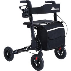 WALKER ROLLATOR SENIORS ELDERLY EQUIPMENT * HENMNII GMS-NHDR01X SERIES BLACK NEW