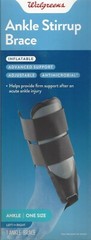 Adjustable Stirrup Ankle Brace, One Size, Fits Left or Right Foot Walgreens