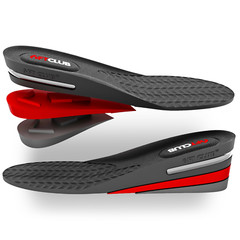 6FT CLUB Height Increase Insole 2.35 inch Adjustable Taller Elevation Shoe Lift