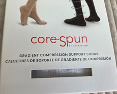 Core-Spun Therafirm Gradient Compression Support Socks 20-30 mmHg 18141 White XL