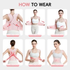 Invisible Adjustable Posture Corrector for Women – Back Pain Relief, Hunchback,