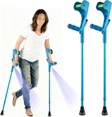 Forearm Crutches for Adults Foldable Knee Patients Mobility Aids for Childre and