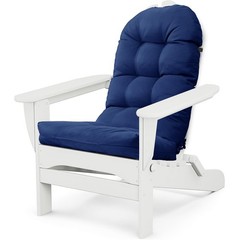 Adirondack Chair Cushion, Thick Indoor/Outdoor Rocking, Navy All-Weather