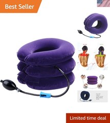 Inflatable Cervical Neck Traction Device for Instant Pain Relief at Home or T…
