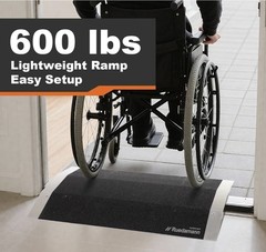 Ruedamann 1″ Aluminum Threshold Ramp Wheelchair Scooter Door Bridge 600lb