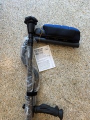 Single Ergobaum Dual-Military Ergonomic Crutches Underarm Pads Carbon Fiber