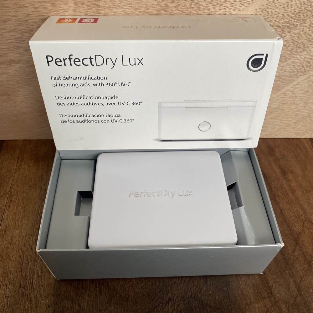 PerfectDry Lux Hearing Aid Dehumidifier UV Disinfecting Dryer Cleaner