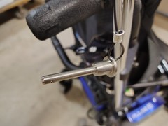 Sunrise Quickie Power Manual Wheelchair IV Pole Angle Adjustable Tilt In Space