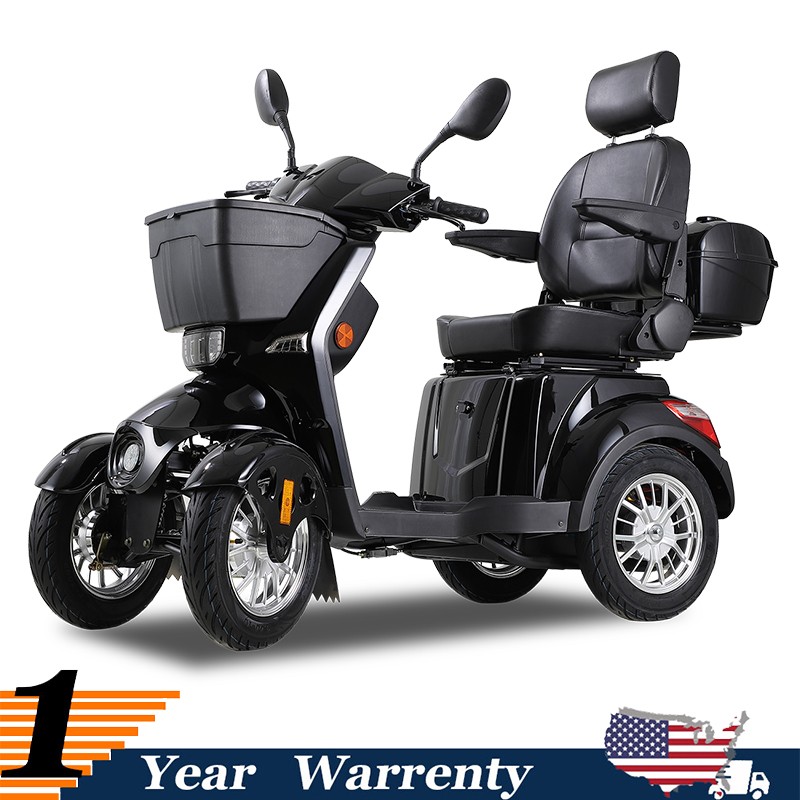 Heavy Duty 4-Wheel Mobility Scooters 31 Miles 3-Speed 800W 500lbs Capacity