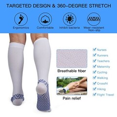 Men Women Compression Socks Stockings by Pacearth Calf Leg Sports 20-30mmHg