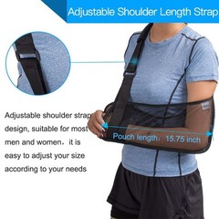 Mesh Arm Shoulder Sling – Medical Shoulder Immobilizer for Shower – Adjustabl…