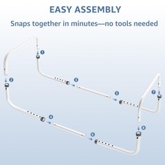 Blanket Lifter for Feet, C-Shaped Bed Cradle Frame for Foot of Bed, Adjustabl…