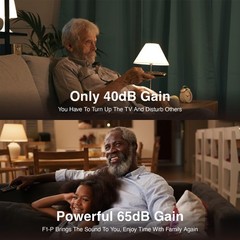 F1-P OTC Hearing Aids for Seniors, AI Noise Reduction, Easy App Control…