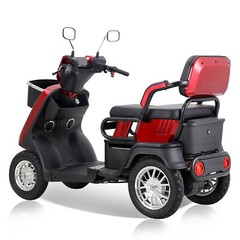 2 Persons Heavy Duty 4 Wheel Mobility Scooters for Senior Adult 500lbs Capacity