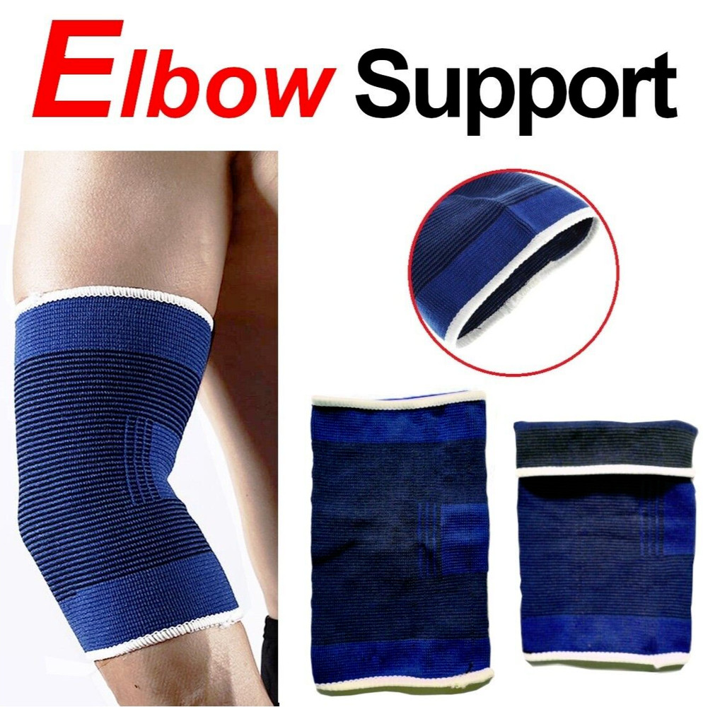 2 Pcs Elbow Sleeve Compression Brace Core Support Arthritic Sports Pain Relief