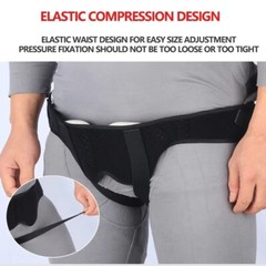 Hernia Support Belt for Men Truss for Inguinal with 2 Removable Compression Pads