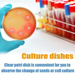 50 Pack Plastic Petri Dishes Lids 90 x 15mm Sterile Bioresearch Medical