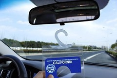 2-Pack Clear Protective Cover for Disabled Parking Placard Hanging Sleeve Holder