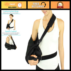 Shoulder Abduction Sling – Injury Support Immobilizer, Pain Relief Arm Pillow, R