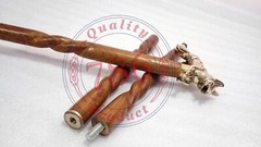 Designer Brass Running fox Handle Wooden Walking Cane Stick Handmade Decorative