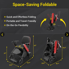 New Easwe F10 auto folding electric wheelchair – UK Stock – London Demo Option