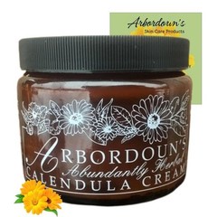 Calendula Cream 9oz Amber Jar Contains Comfrey, Oregon Grape, Aloe, Beeswax. …