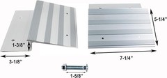 Utility Loading Ramps – Aluminum Top Kit 2 Pack, Non-Skid 1,400 lb Load Capacity