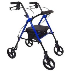 Compass Health Heavy Duty Bariatric Rollator Walker – w/Large Seat 450 lbs