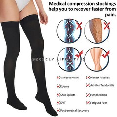 20-30mmHg Graduated Compression Stockings for Women US Firm Support No Slipping