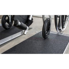 EZ-Access 6ft Suitcase Singlefold AS Portable Ramp, Black, w/ Top Lip Extension