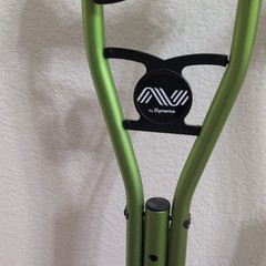 SportSwings Adjustable Height Lightweight Forearm Crutches Pair Green/Black