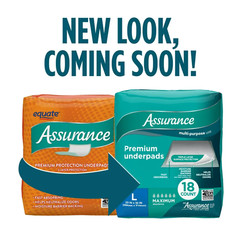 Assurance Unisex Premium Quilted Underpad, Maximum Absorbency, L (18 Count)