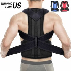 US Posture Corrector Corset Support Back Shoulder Brace Belt For Men Women 2023