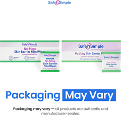 Safe n‘ Simple Skin Barrier Wipes No-Sting – 2″ x 2″ – 100 Count – Alcohol-Free