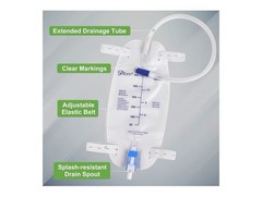 3 Pack Easy-Tap Catheter Leg Bag Urinary Drainage Bag, 500ml