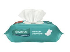 Assurance Disposable & Pre-Moistened Premium XL Washcloths for Adults,192 Count