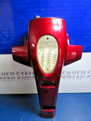 Pride MAXIMA Mobility Scooter Front Upper Tiller Headlight/ Dashboard RED #6093