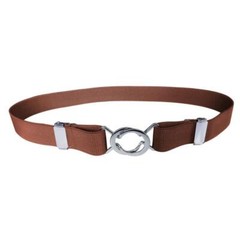 Adjustable Elastic Stretch Belt for Women 2.5cm Wide Metal Ring Buckle No Hassle